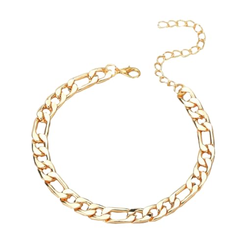 Beaupretty Punk Stil Fußkettchen Damen Zarte Goldene Fußkette Für Mädchen Modisches Knöchelschmuck Accessoire Für Strand Und Sommer Leicht Und Hautfreundlich von Beaupretty
