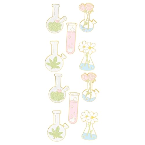 2 Sätze Cartoon Beaker Broschen Lustige Mini Flask Anstecknadeln Für Kleidung Rucksäcke Accessoires Langlebigem Legierungsmaterial Einzigartiges Design Für Kreative 5 Stück * 2 von Beaupretty