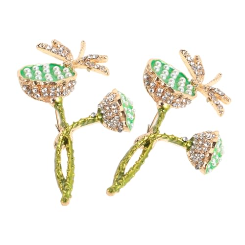 Beaupretty 2stücke Pack Damenschmuck Brosche Strass Business Anzug Brosche Mode Corsage Rucksack Anstecknadel Für Kleidung von Beaupretty