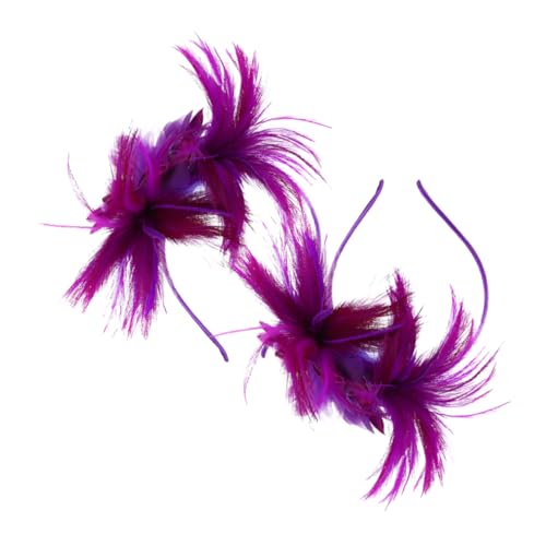 2 Stück Fascinator Haarband Vintage Haarschmuck für Damen für Halloween Weihnachten Tea Parties und Retro Events von Beaupretty