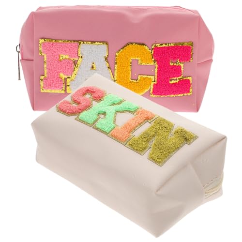 2 Stück Teiliges Make Up Täschchen Kosmetiktasche für Reisen Wasserdichter Toilettenartikel Organizer für Make Up Stifte und Mehr von Beaupretty