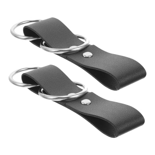 2 Stück Teiliges Renaissance Rockhaken für Mittelalter Gürtel Zubehör für Cosplay Themenpartys Strapazierfähigem PU mit Doppeltem Ring von Beaupretty