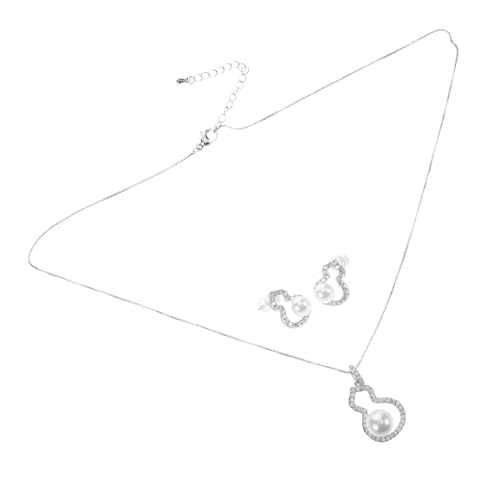 2 Stück Teiliges Set Perlenohrringe Halskette für Frauen Ohrringe mit Zirkonia Moderne Koreanische Schmuckset für Besondere Anlässe 2 Stück Teiliges Set Perlenohrringe Halskette für Frauen Ohrringe mit Zirkonia Moderne Koreanische Schmuckset für Besondere Anlässe von Beaupretty