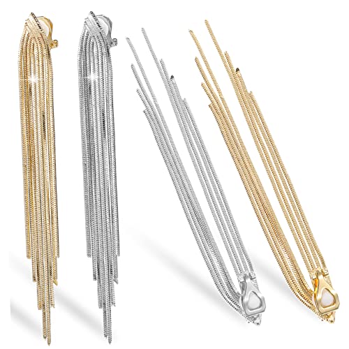 Beaupretty 2paare Lange Quastenohrringe Linear Dangle Ohrringe Hochzeit Bankett Schmuck Für Frauen von Beaupretty