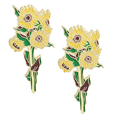 Beaupretty Blumenbrosche 2 Stück Stilvolle Floral Pins Für Damen Legierung Blume Broschen Für Kleidung Taschen Und Hüte Für Geburtstagsgeschenke Und Besondere Anlässe von Beaupretty