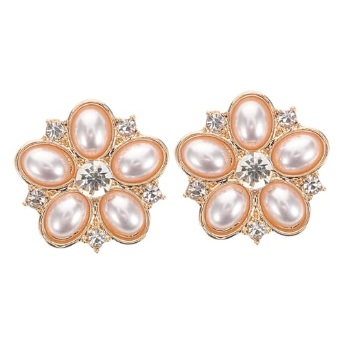 2Stücke Kunstperlen Manschettenknopf Abdeckungen für Damenhemden Kleidungsdeko DIY für Vielseitige Anlässe von Beaupretty