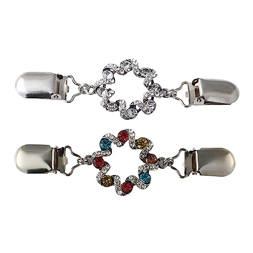 2Stücke Schalschnalle mit Perlenbrosche Vielseitiges Schalclip für Damen Stilvolle Accessoires Verschiedenen Farben von Beaupretty