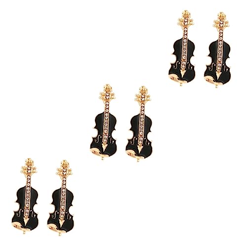 3 Sätze Kreative Violin Broschen Für Frauen Anstecknadeln Mit Glitzersteinen Vielseitige Accessoires Für Kleidung Schals Hüte 2 Stück * 3 von Beaupretty