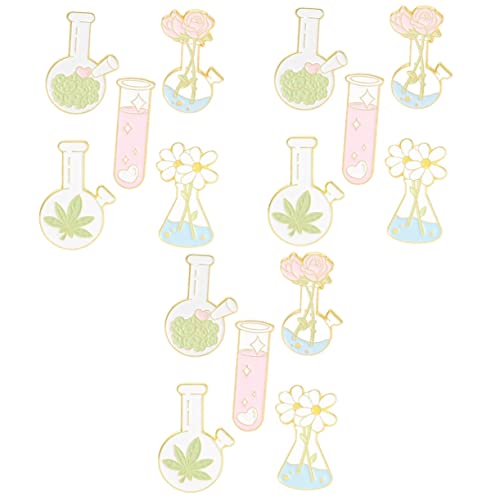 3 Sätze Teiliges Cartoon Laborflasche Brosche Anstecker Kreative Wissenschafts Accessoires Für Kleidung Taschen Für Partys Business Events 5 Stück * 3 von Beaupretty