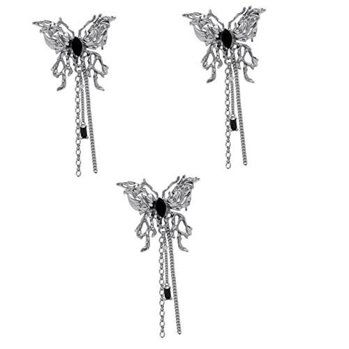 3 Stück Butterfly Brosche für Frauen Anstecknadel mit Design Langen Quasten Dekoration für Kleidung Schals Taschen Hüte für Besondere Anlässe Tägliches von Beaupretty