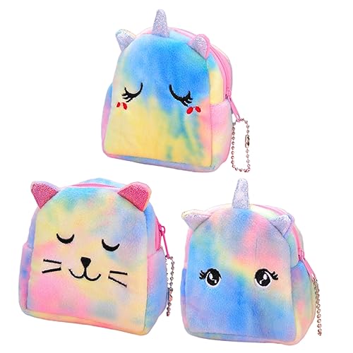 3 Stück Glitzer Münzgeldbörse für Niedlicher Design Praktische Schlüssel Kleingeldtasche für Partys Ausflüge von Beaupretty