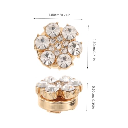 Beaupretty 3 Stück Manschettenknöpfe Damen mit Eleganter Verpackung Blumenmuster Legierung Strassverzierung für Hochzeit Business von Beaupretty