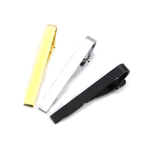 3Stücke Teiliges Krawattenclip für Männer Frauen Glänzende Metallbinderklemmen Eleganter Krawattenverschluss für Einen Ordentlichen Look von Beaupretty