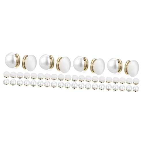 4 Sätze Magnetische Hijab Broschen Nadellose Hemdknöpfe Magnetische Gewichte Für Schals Kleidungsaccessoires Zur Vermeidung Von Malheuren Für Stilvolle Drapierungen 12 Stück * 4 von Beaupretty