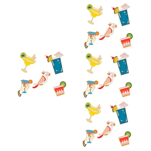 4 Sätze Teiliges Cartoon Broschen Für Frauen Legierungsanstecknadeln Im Hawaii Vielseitige Kleidungspins Für Outfits Taschen Hüte Langlebig Farbecht 5 Stücke * 4 von Beaupretty