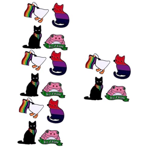 4 Sätze Teiliges Tierbroschen Emaille Niedliche Anstecknadeln Für Kleidung Taschen Hüte Dekorative Pins Für Frauen Für Partys 4 Stück * 4 von Beaupretty