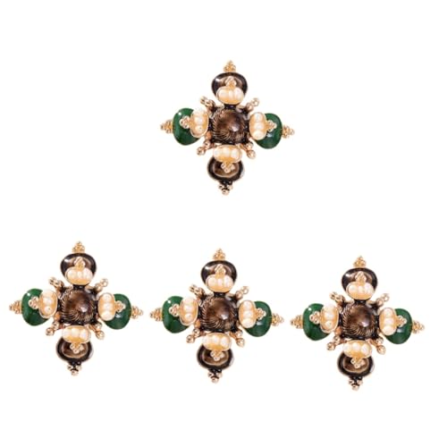 4 Stück Barocke Perlenkreuz Brosche für Damen Anstecknadel für Pullover Jacken Kleider Kleidung Dekoration für Besondere Anlässe von Beaupretty