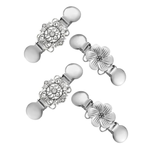 Beaupretty 4stücke Retro-cardigan-kragenclips Für Damen Vintage-schalverschluss Mit Glatten Kanten Pullover-cincher-clip Für Strickjacken Kleider Und Sicherer Halt Ohne Beschädigung von Beaupretty