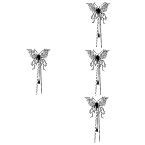 4 Stück Butterfly Pin Metallbrosche mit Quaste für Damen Anstecknadel für Kleidung Hüte Schals für Besondere Anlässe Tägliches von Beaupretty