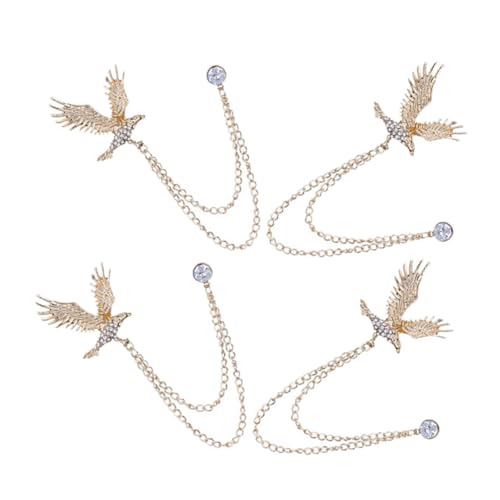 4 Stück Vintage Brosche Für Männer Und Frauen Tieranzug Anstecknadel Strass Anstecknadel Anstecker Party Und Nachtclub Schmuck Für Sie Und Ihn von Beaupretty