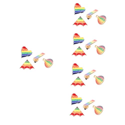 5 Sätze Rainbow Broschen Farbige Anstecker Für Rucksack Kleidung Hüte Hochwertige Für Partys Besondere Anlässe 4 Stück * 5 von Beaupretty