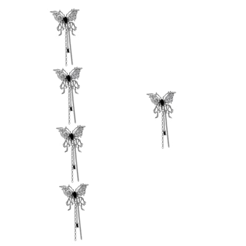 5 Stück Butterfly Brosche mit Quaste für Damen Anstecknadel für Kleidung Taschen Hüte Vielseitige Dekoration für Alltags Festtags Outfits von Beaupretty