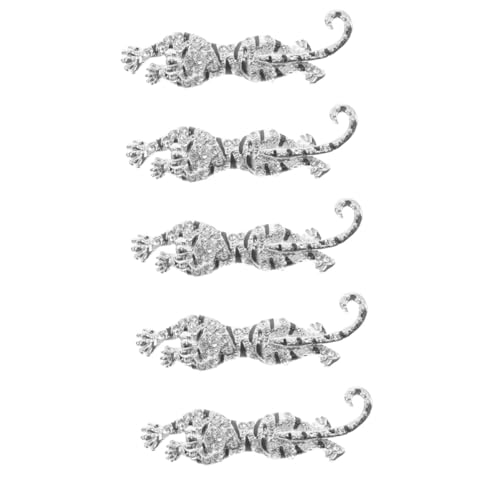 5 Stück Leoparden Brosche für Damen Anstecknadel für Kleidung Taschen Hüte Luxuriöse Tier Brosche zu Weihnachten Valentinstag von Beaupretty