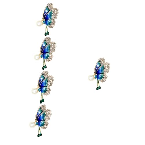 5 Stück Schmetterlingsbrosche Anstecknadel für Frauen Funkelnde Rhinestone Brosche für Kleidung Jacken Hüte für Partys Geburtstagsgeschenke von Beaupretty