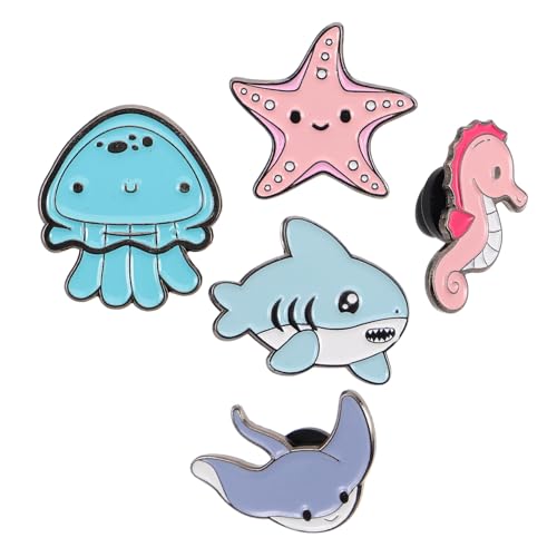 5 Stück Teiliges Cartoon Meerestier Broschen Niedliche Anstecknadeln für Kleidung Taschen Accessoires Partys Tägliches 5 Stück Teiliges Cartoon Meerestier Broschen Niedliche Anstecknadeln für Kleidung Taschen Accessoires Partys Tägliches von Beaupretty