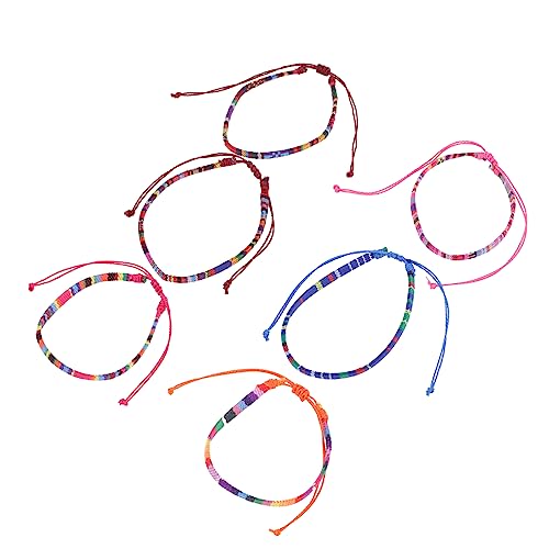 Beaupretty 6stücke Fußkettchen Für Damen Boho Stil Verstellbare Fußkettchen Mit Schnur Strand-fußkettchen Für Frauen Und Teenager-mädchen Leicht Und Angenehm Zu Tragen von Beaupretty