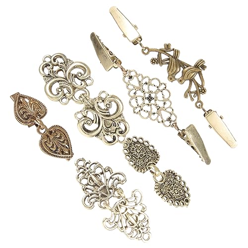6Stücke Teiliges Retro Schalclip für Damen Strickjacken Cape Clips für Formelle Anlässe Freizeitoutfits Einfach zu Vielseitig Kombinierbar von Beaupretty