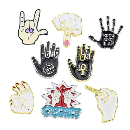 8Stücke Broschen Kreative Corsage Anstecker für Erwachsene für Kleidung Taschen Hüte Schals Langlebigem Material Gefertigt von Beaupretty