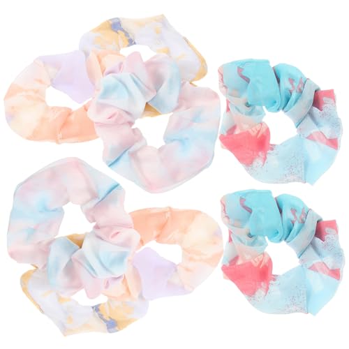 8Stücke Teiliges Haargummis Tie Dye Haarscrunchies für Damen Haarschmuck für Pferdeschwanz Dutt Schonend für Haare Modisches Design Zufällige Farben von Beaupretty