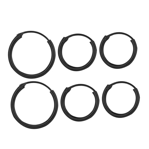 Beaupretty 9stücke Stilvolle Ohrringe Einfache Ohrstecker Kreative Metall-ohrstecker Charakteristische Punk-ohrhänger Gold Silber Schwarz von Beaupretty