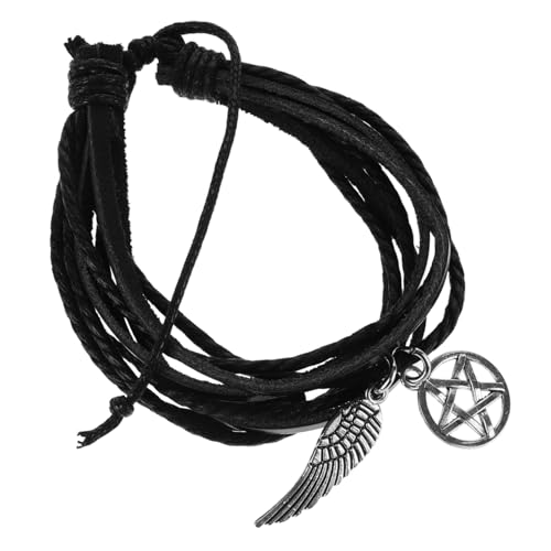Beaupretty Flügel Armband Für Damen Und Herren Handgewebtes Schnurarmband Verstellbar Mehrschichtig Modisches Handgelenkschmuck Für Jeden Anlass von Beaupretty