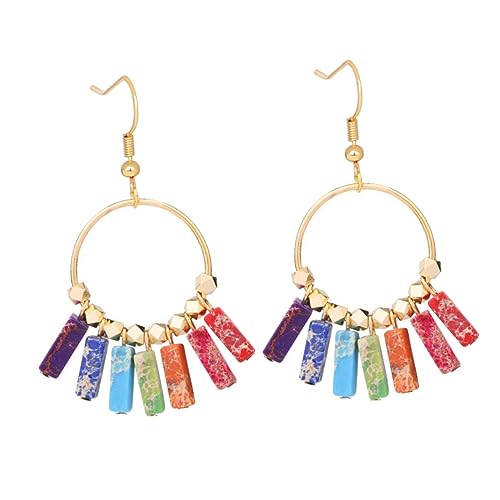 Beaupretty Böhmische Ohrringe Für Frauen Mit Buntem Türkisfarbenem Anhänger Quasten Ohrschmuck Einzigartiger Boho Stil Für Partys Und Anlässe von Beaupretty