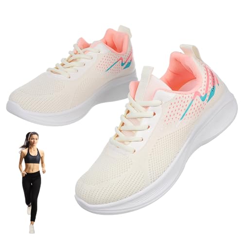 Beaupretty 1 Paar Damen Sportschuhe rutschfest Atmungsaktive Laufschuhe Leichtem Mesh für Fitness und Freizeit Turnschuhe für Outdoor Aktivitäten und Tägliches Tragen von Beaupretty