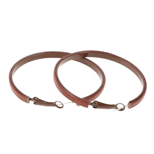 Beaupretty Creolen Aus Kunstleder Braun Ohrmanschetten Für Damen Und Mädchen Loop-ohrringe Modeschmuck-ohrringe Einfaches Design Auffällige Accessoires von Beaupretty