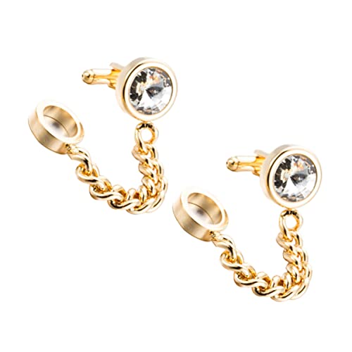 Beaupretty 1 Paar Goldene Manschettenknöpfe für Herren Krawattenaccessoires mit Feinem Design für Anzüge und Formelle Anlässe als für Freunde Familie und Geschäftspartner von Beaupretty
