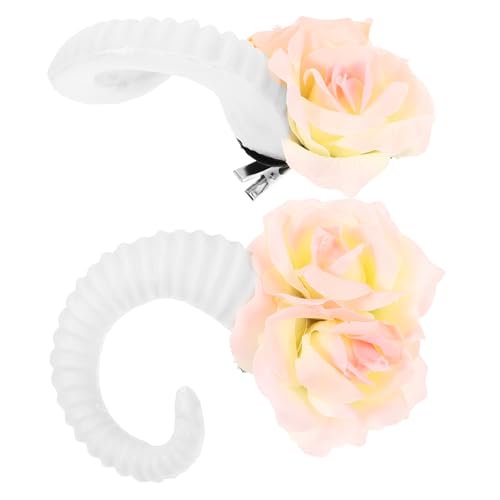 Beaupretty 1 Paar Gothic Sheep Horn Kopfschmuck Cosplay -haarclip Erwachsene Hornblumenclip Haarnadeln Aus Horn Hörner Cosplay Mode Schafhorn Schafhorndekore Cosplay -hörner Zubehör Plastik von Beaupretty