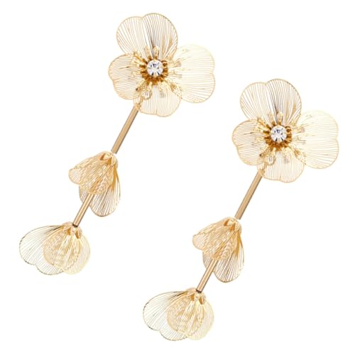 Beaupretty 1 Paar Lange Blüten Dangle Ohrringe für Teenager Mehrschichtige Ohrstecker Robustem Material zu Weihnachten Geburtstagsfeiern von Beaupretty