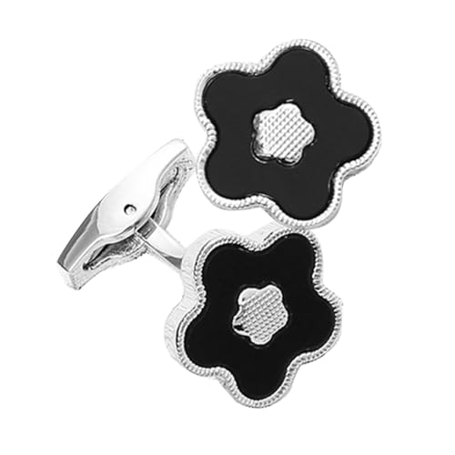 Beaupretty Silberne Blumen Manschettenknöpfe Für Herren Smoking Aus Metall Kleidungsschmuck Für Hemden Vielseitig Einsetzbar Für Hochzeiten Und Geschäftsanlässe von Beaupretty