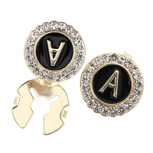 Beaupretty 1 Paar Manschettenknöpfe Mit Buchstaben Adapter Für Hemdmanschetten Und Manschettenknöpfe Nieten Für Smokinghemden Manschettenknöpfe Für Hosen Männer Schmuck Zinklegierung Golden von Beaupretty