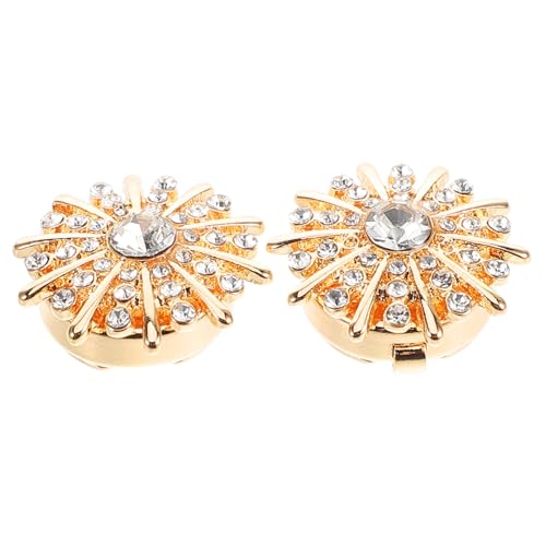 Beaupretty 1 Paar Manschettenknöpfe Strass-Accessoires für Frauen Strassknöpfe für Bekleidung Manschettenlinks Manschettenknopf mit Strasssteinen Legierung Golden Beaupretty 1 Paar Manschettenknöpfe Strass-Accessoires für Frauen Strassknöpfe für Bekleidung Manschettenlinks Manschettenknopf mit Strasssteinen Legierung Golden von Beaupretty