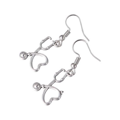 Beaupretty 1 Paar Ohrringe Silber für Damen Kreative Langlebige Ohrstecker für Party Reisen oder Alltag Einzigartiges Design Einfach Anzulegen und Abzunehmen für Mehrere Piercings von Beaupretty