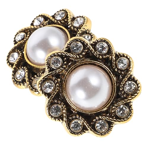 Beaupretty 1 Paar Perlmuttknöpfe Manschettenknöpfe mit Knopfabdeckung Perlenbroschenknopf Blumenknöpfe aus Metall Knöpfe für Kleidung Frauenkleidung Knöpfe Legierung Golden Beaupretty 1 Paar Perlmuttknöpfe Manschettenknöpfe mit Knopfabdeckung Perlenbroschenknopf Blumenknöpfe aus Metall Knöpfe für Kleidung Frauenkleidung Knöpfe Legierung Golden von Beaupretty