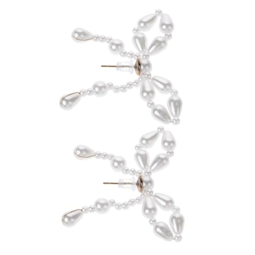 Beaupretty 1 Paar Retro Inspirierte Ohrringe mit Imitationsperlen und Schleifen Design für Damen Handgefertigte Leichte und Ohrschmuck für Hochzeiten und Besondere Anlässe Beaupretty 1 Paar Retro Inspirierte Ohrringe mit Imitationsperlen und Schleifen Design für Damen Handgefertigte Leichte und Ohrschmuck für Hochzeiten und Besondere Anlässe von Beaupretty