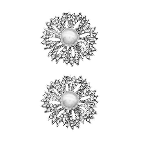 Beaupretty 1 Paar Schuhschmuck Perlen Strass Schnallen Dekorative Schuhclips für Damen Abnehmbare Accessoires für Hochzeiten Partys und Alltag Installieren und Langlebig von Beaupretty