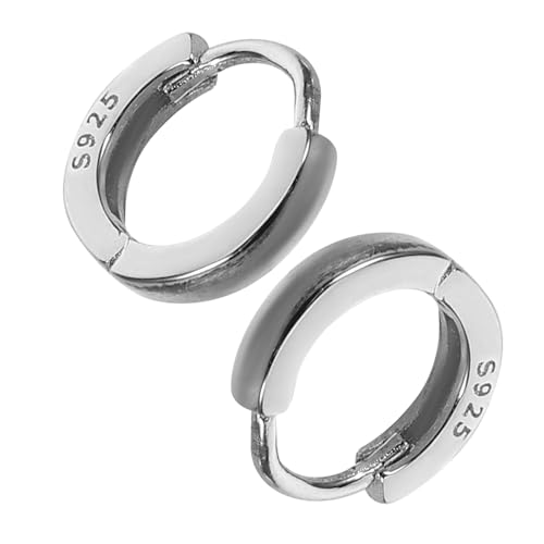 Beaupretty 1 Paar Silberne Creolen: Silberne Mini-loop-ohrringe Für Damen – Moderne, Leichte Und Bequeme Kleine Runde Ohrstecker Für Den Alltag Und Die Abendparty von Beaupretty