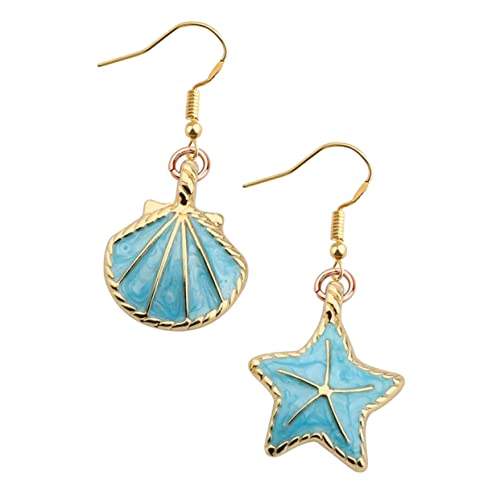 Beaupretty Sternförmige Ohrringe Aus Muschel Sommer Strand Ohrschmuck Themen Ohrringe Dekorative Ohrstecker Vielseitig Einsetzbar Für Jeden Anlass von Beaupretty